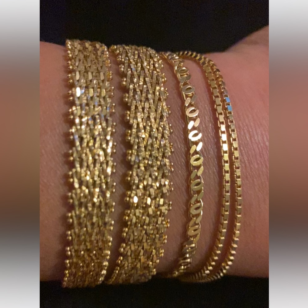 Gold Over Solid Sterling Silver Bracelets - image 1